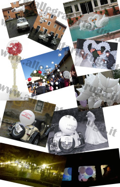 Allestimenti palloni matrimonio Roma - Clicca la fe