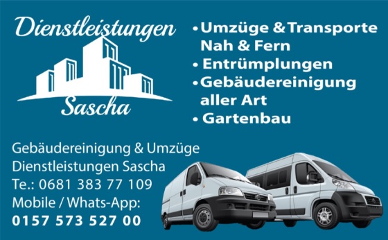 Gebäudereinigung & Umzüge Dienstleistungen Sascha
https://www.profi-sascha.de