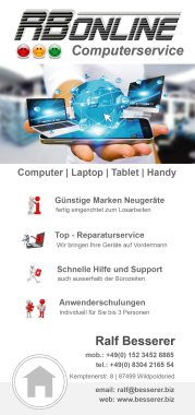 Computerservice und Reparaturen in Wildpoldsried und Umbebung. Kempten, Betzigau, Börwang, Haldenwang, Kraftisried, Günzach, Obergünzburg 