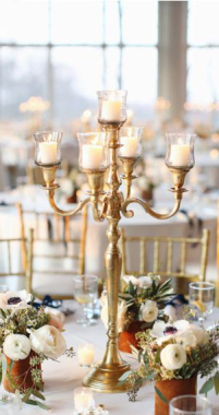 Candelabro dorado Isabella