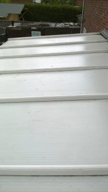 Conservatory roof after the clean