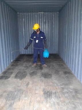 Container Van Spraying