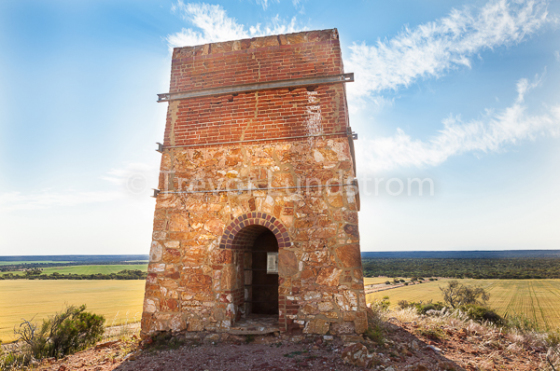 Warribanno Chimney - Geraldine Lead Mining Smelter in the Murchison 1858.