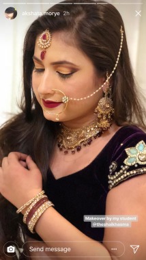 Bridal makeup look