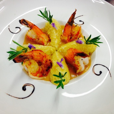 RISOTTO DE GAMBAS AU THYM