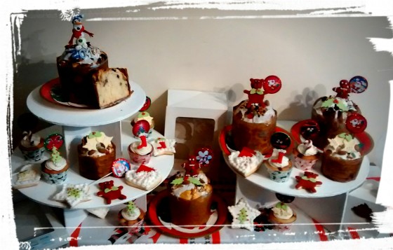 Detalles de decoracion de pasteleria en Navidad para armar nuestra mesa o para obsequiar