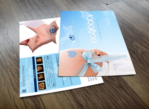 Diseño y producción de flyer para "Ecobaby ecografías 4D"
Flyer design & production for "Ecobaby ecografías 4D"
