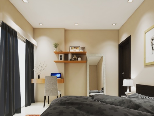 Minimalistic bedroom design