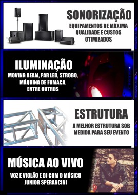 Toda estrutura sob medida para seu evento!