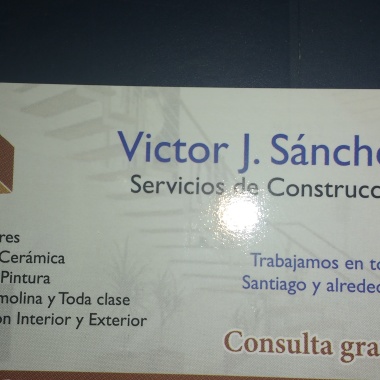 Víctor Sánchez. Servicios De Construcción