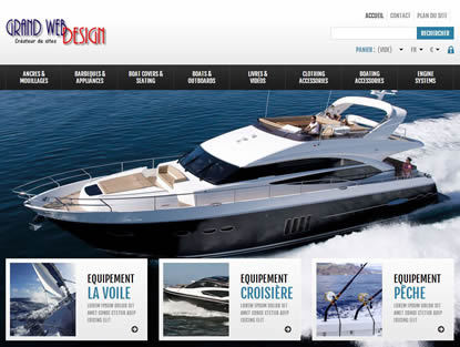 Superbe site e-commerce "exemple" de nautisme, d'accastillage et d'articles pour la croisière en mer : http://www.action-web.fr/nautic