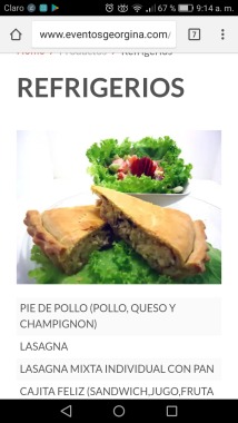 Pay de pollo.