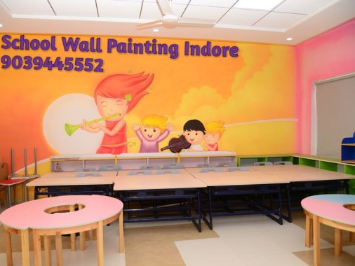 School Wall painting Indore