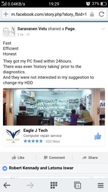 CUSTOMER COMMENT