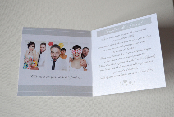 Faire-part de mariage