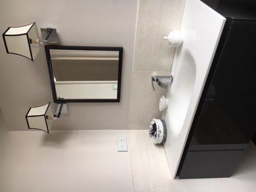 renovation salle de bain beige anthracite
