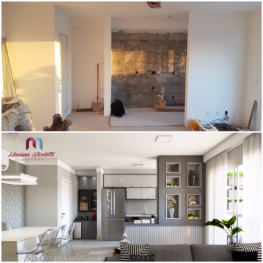Projeto de Interiores de uma Apartamento em fase de obra