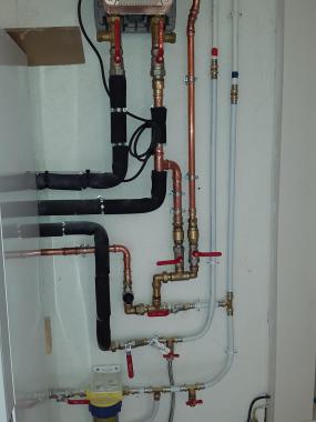 Montage et installation ballon d'eau chaude 
Création alimentation