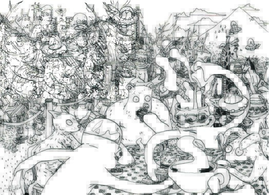 illustration personelle à la plume