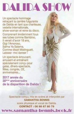 DALIDA SHOW 2017 POSTER