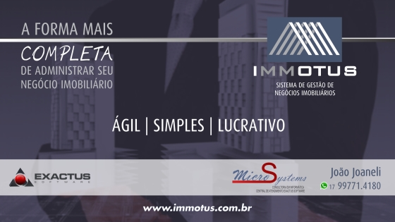 IMMOTUS - Sistema para Gestão de Imobiliárias e Loteamento
