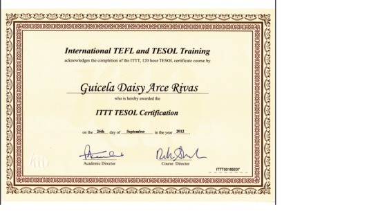 ITT TESOL English Teacher