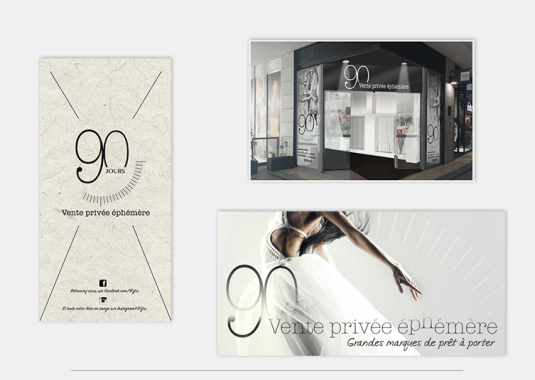 Logotype - DA - création des différents supports de lancement et aménagement boutique