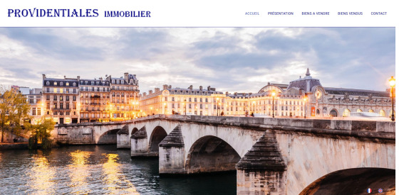 Site d'une agence immobilière de luxe