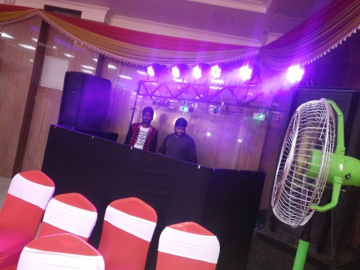 our audio & lightings setup