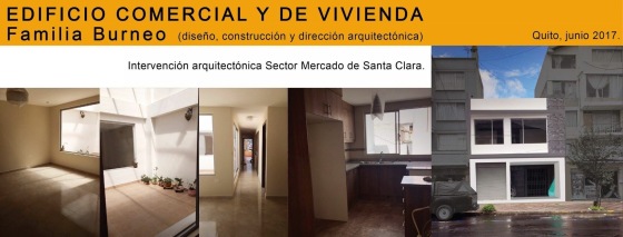 Construccion; “Residencia Gabriela Burneo”, comercio y vivienda. universidad Central.