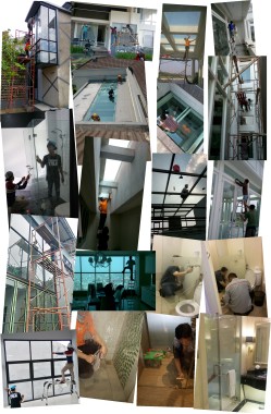 Proyek Pembersihan dan Pelapisan Kaca Teknologi Nano