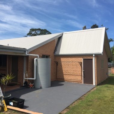 AusStyle Metal Roofing reroof. Tile to colorbond metal in Bateau Bay on the Central Coast