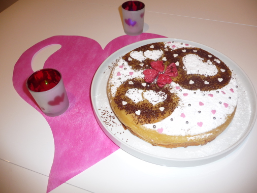 gateau magique st valentin