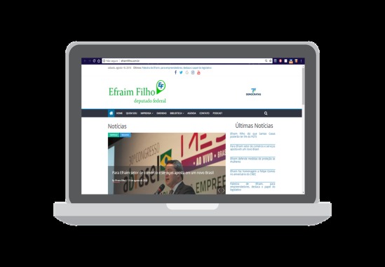 Site Deputado Efraim Filho