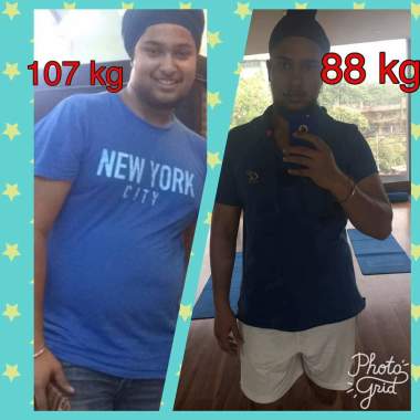 Harkirat Singh Bhasin- 107 to 88 in 6 months. Real motivation and discipline leads to a healthy life.
