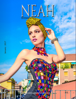 Copertina ed Editoriale Moda - Neah Magazine Oceania #8 Gennaio 2017 ( Australia )