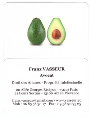 carte de visite F Vasseur