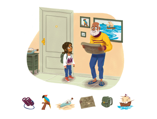 Ilustración para libro de texto 