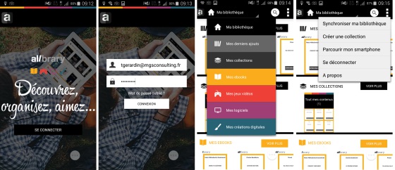 Application AllBrary : bibliothèque multimédia multi plates-formes hautement sécurisées et couplée avec un SI e-Commerce Magento.