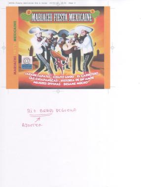 Production direction et enregistrement d'un groupe de musiciens Mariachi.