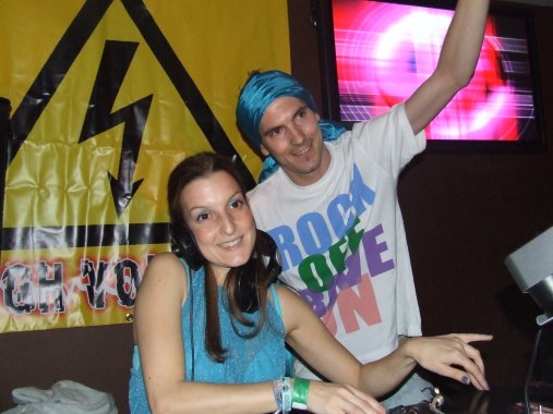 Dj live at an event party.