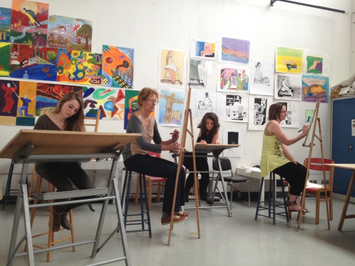 Vue d'atelier, cour adulte. 
Choisy