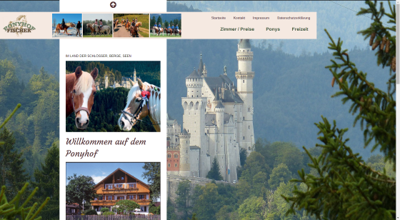 Webdesign für ein Gästehaus