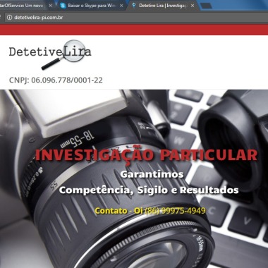 Detetive Particular Mt- Detetive Lira Detetives Mt
