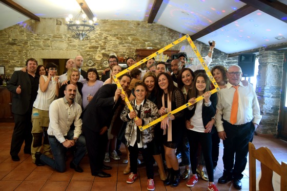 La gente hasta en la foto disfruta
