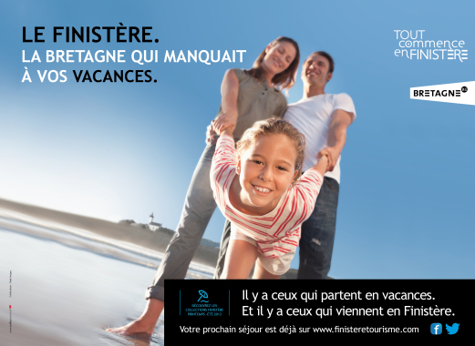 Publicité pour le Finistère tourisme