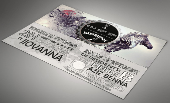 flyer évènementiel pour un bar sur Nîmes