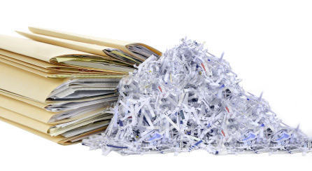 destruição de documentos
