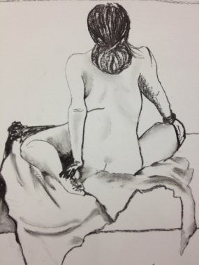 Dessin d'un élève
Fusain d'après modèle