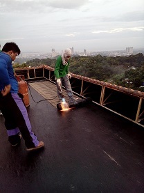 Torch On waterproofing membrane